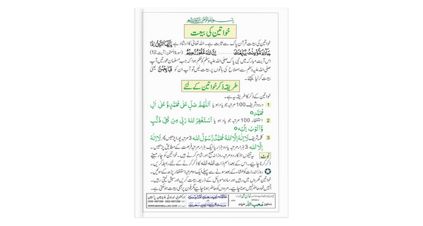 Khawaten ke Zikar ka Tareqa